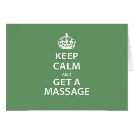 平静を保ち、マッサージを得て下さい