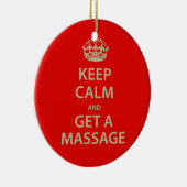 平静を保ち、マッサージを得て下さい セラミックオーナメント (右)