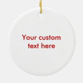 平静を保ち、マッサージを得て下さい セラミックオーナメント (裏面)