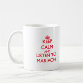 平静を保ち、マリアッチに聞いて下さい コーヒーマグカップ (左)