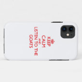 平静を保ち、ヤギに聞いて下さい Case-Mate iPhoneケース (裏面(横))