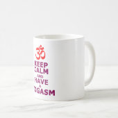 平静を保ち、ヨガsmを持って下さい コーヒーマグカップ (正面右)