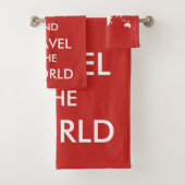 平静を保ち、世界走行して下さい バスタオルセット (インサイチュ)