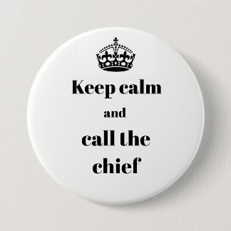 平静を保ち、主なピンボタンを呼んで下さい 缶バッジ