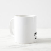 平静を保ち、交渉者に聞いて下さい コーヒーマグカップ (正面左)