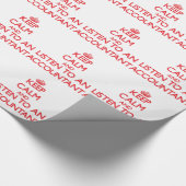 平静を保ち、会計士に聞いて下さい ラッピングペーパー (角)