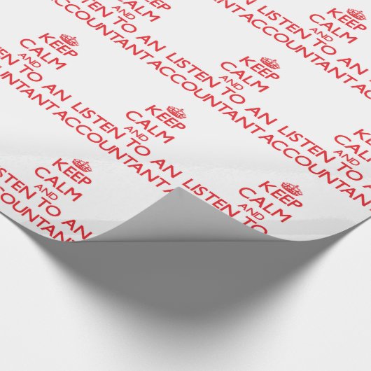 平静を保ち、会計士に聞いて下さい ラッピングペーパー (角)