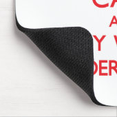 平静を保ち、保険業者とパーティを楽しんで下さい マウスパッド (コーナー)