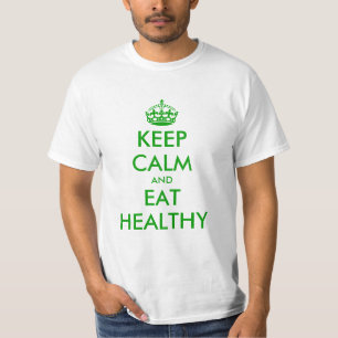 平静を保ち、健康なライフスタイルのTシャツを食べて下さい Tシャツ