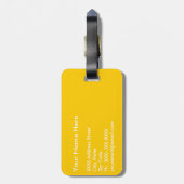 平静を保ち、元気づけて下さい ラゲッジタグ (裏面縦)