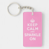 平静を保ち、光って下さい キーホルダー (正面)