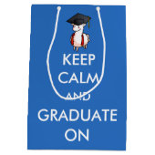 平静を保ち、卒業させて下さい ミディアムペーパーバッグ (裏面)