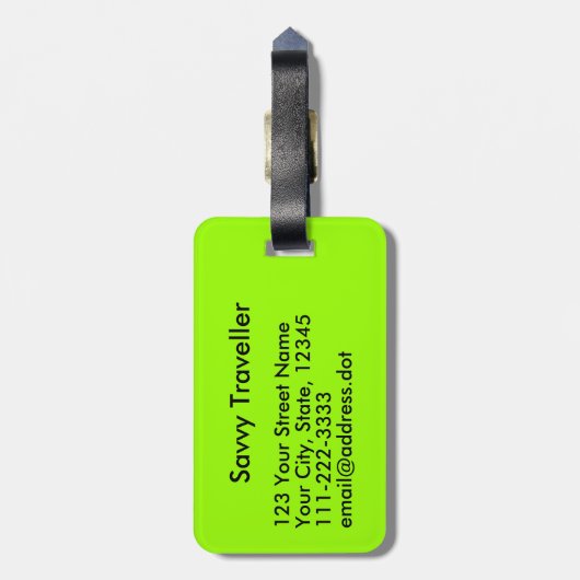 平静を保ち、印アロハ荷物のラベルのShakaの住んで下さい ラゲッジタグ (裏面縦)