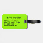 平静を保ち、印アロハ荷物のラベルのShakaの住んで下さい ラゲッジタグ (裏面横)