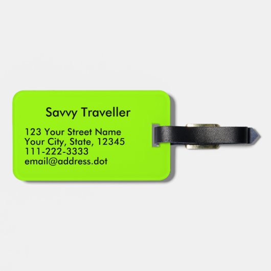 平静を保ち、印アロハ荷物のラベルのShakaの住んで下さい ラゲッジタグ (裏面横)