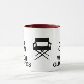 平静を保ち、古い映画を見て下さい マグカップ (中央)