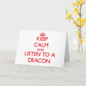 平静を保ち、執事に聞いて下さい カード (黄色い花)