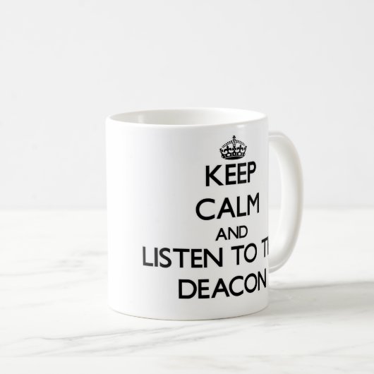 平静を保ち、執事に聞いて下さい コーヒーマグカップ (正面右)