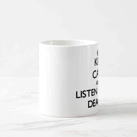 平静を保ち、執事に聞いて下さい コーヒーマグカップ (中央)