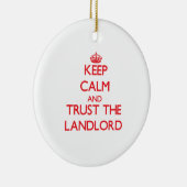 平静を保ち、大家を信頼して下さい セラミックオーナメント (右)