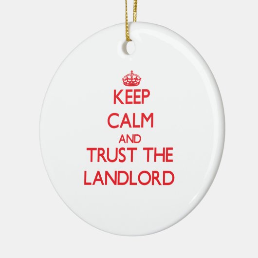 平静を保ち、大家を信頼して下さい セラミックオーナメント (左)
