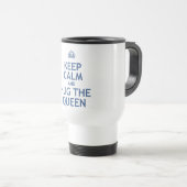 平静を保ち、女王を抱き締めて下さい トラベルマグ (正面右)