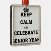 平静を保ち、年長YEAR.pngを祝って下さい メタルオーナメント (右)