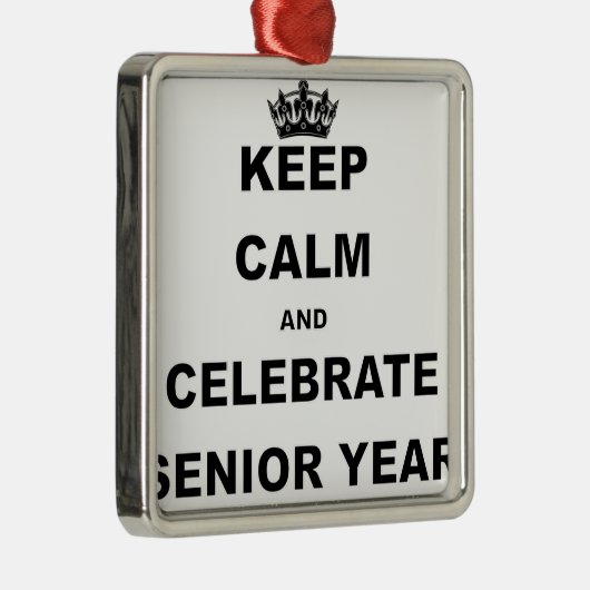 平静を保ち、年長YEAR.pngを祝って下さい メタルオーナメント (右)