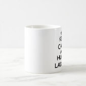 平静を保ち、弁護士を抱き締めて下さい コーヒーマグカップ (中央)