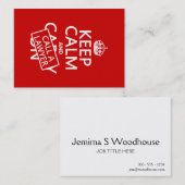 平静を保ち、弁護士を電話して下さい(あらゆる色で) 名刺 (正面/裏面)