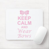 平静を保ち、弓を身に着けて下さい マウスパッド (マウス)