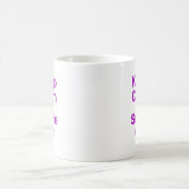 平静を保ち、微笑させて下さい コーヒーマグカップ (中央)