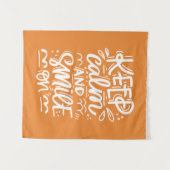 平静を保ち、微笑させて下さい タペストリー (正面(横))