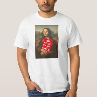 平静を保ち、微笑させて下さい Tシャツ