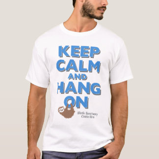 平静を保ち、怠惰のティーでつるして下さい Tシャツ