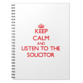 平静を保ち、懇願者に聞いて下さい ノートブック (正面)