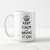 平静を保ち、持って来て下さい コーヒーマグカップ (左)