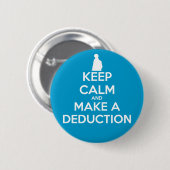 平静を保ち、控除をして下さい 缶バッジ (正面&裏面)