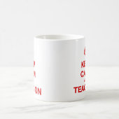 平静を保ち、教えて下さい コーヒーマグカップ (中央)