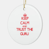 平静を保ち、教祖を信頼して下さい セラミックオーナメント (左)