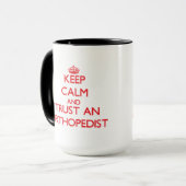 平静を保ち、整形外科医を信頼して下さい マグカップ (正面左)