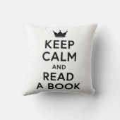 平静を保ち、本に読書が好きな枕を読んで下さい クッション (裏面)