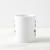 平静を保ち、本を読んで下さい コーヒーマグカップ (中央)
