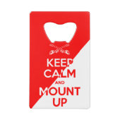 平静を保ち、栓抜きを取付けて下さい クレジットカード栓抜き (正面)