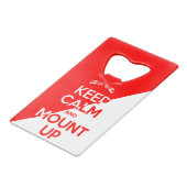 平静を保ち、栓抜きを取付けて下さい クレジットカード栓抜き (正面アングル)