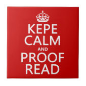 平静を保ち、校正して下さい(kepe) (あらゆる色で) タイル (正面)