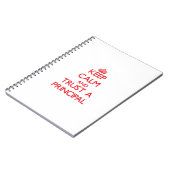 平静を保ち、校長を信頼して下さい ノートブック (左側)