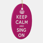 平静を保ち、歌って下さい セラミックオーナメント (右)