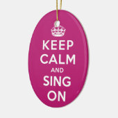 平静を保ち、歌って下さい セラミックオーナメント (左)
