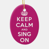 平静を保ち、歌って下さい セラミックオーナメント (裏面)